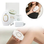 IPL Laser Hair Removal Device for Women & Men - Home 45°F Ice-Cooling Contact for Painless Results