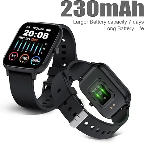Smart Watch for Men Women Compatible with iPhone Samsung Android Phone 1.83 inch Full Touch Screen 