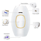 IPL Laser Hair Removal Device for Women & Men - Home 45°F Ice-Cooling Contact for Painless Results