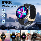 Smart Watches for Men Women Android iOS Phones Touchscreen Waterproof Blood Pressure Heart Rate Step Sport Pedometer 