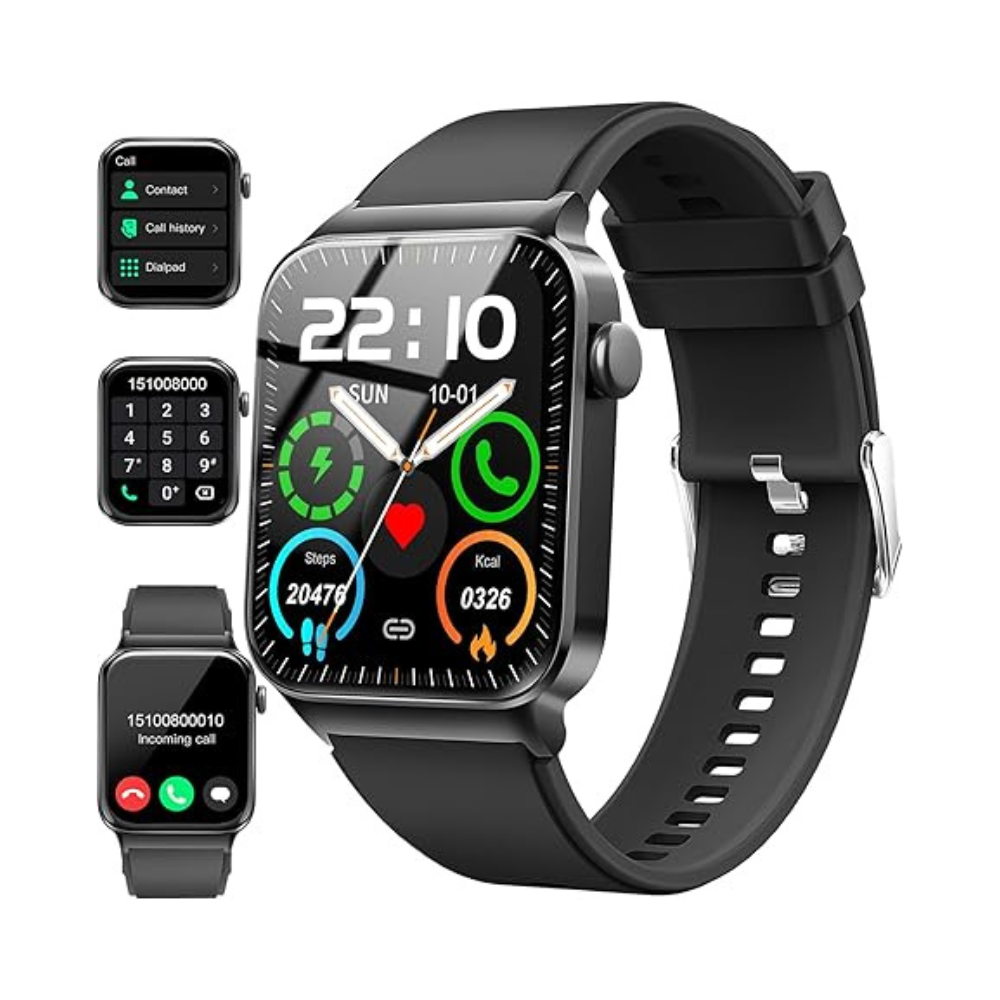 Smart Watch for Men Women, Fitness Tracker Heart Rate Monitor, 1.85" Touch HD Smartwatch for Android 