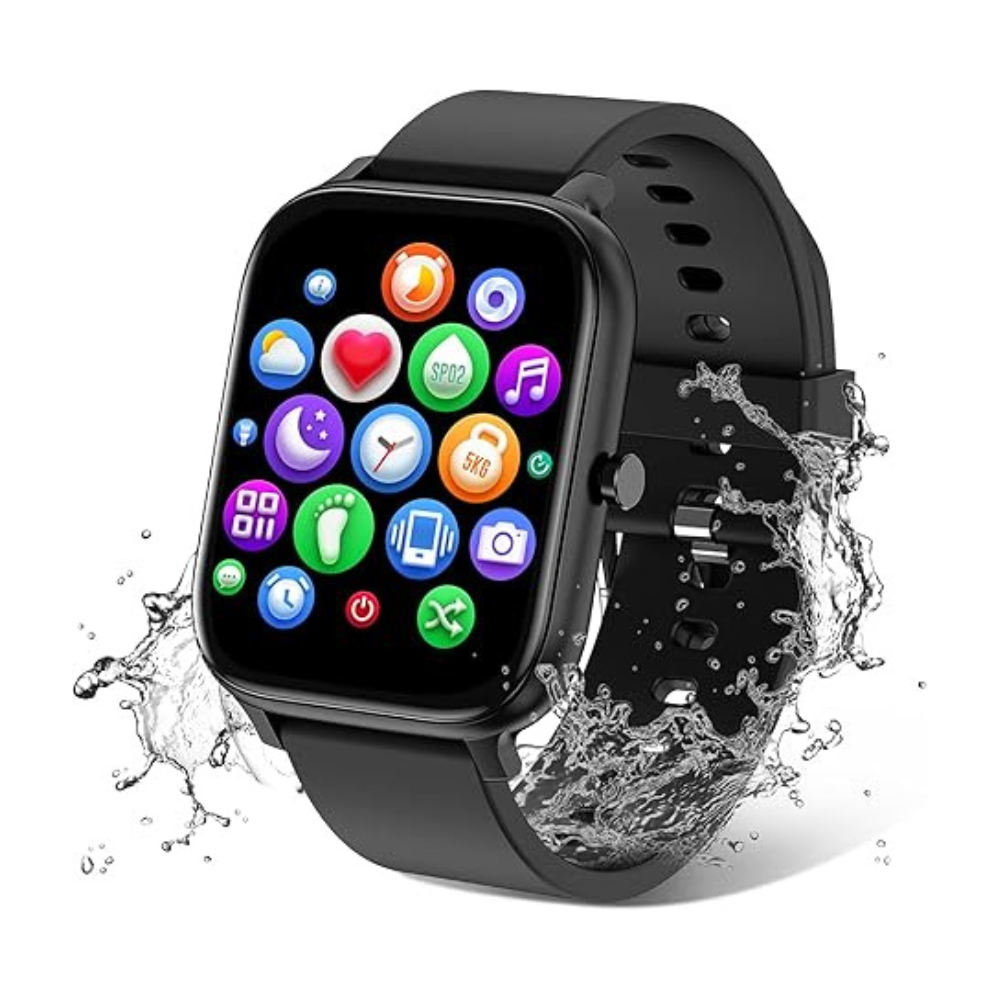 Smart Watch for Men Women Compatible with iPhone Samsung Android Phone 1.83 inch Full Touch Screen 