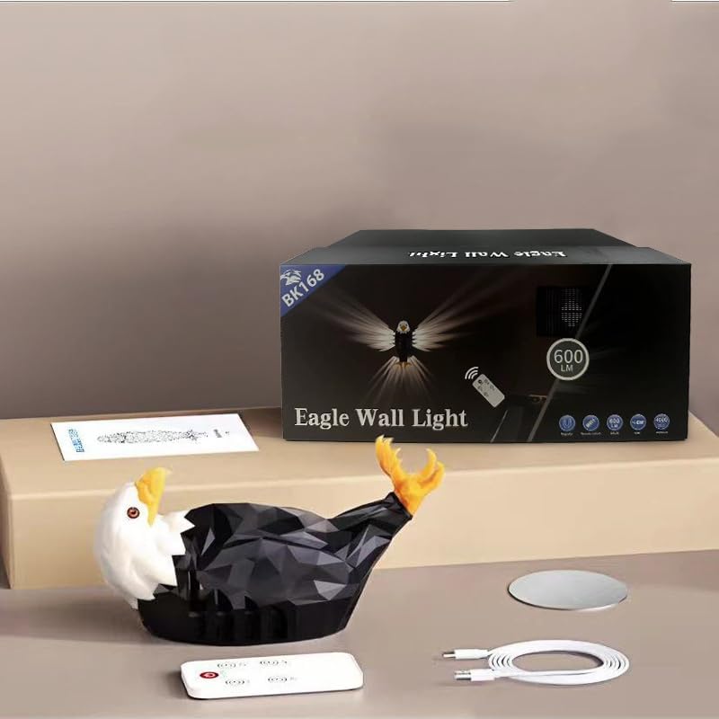 Eagle Light Lamp With Remote Control & Powered by Battery