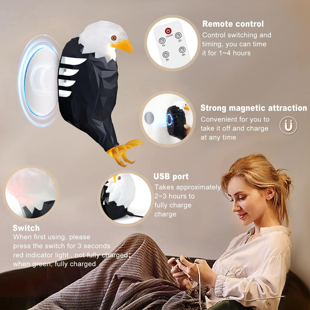 Eagle Light Lamp With Remote Control & Powered by Battery