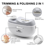 Electric Nail Clippers, Nail Clippers, Nail Polisher, LED for Trimming and Polishing Nails